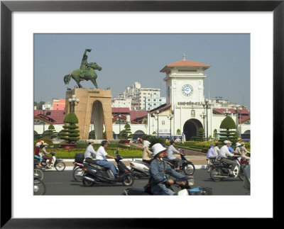 Tran Nguyen Han Statue, Ben Thank Public City Market, Ho Chi Minh City (Saigon), Vietnam by Christian Kober Pricing Limited Edition Print image