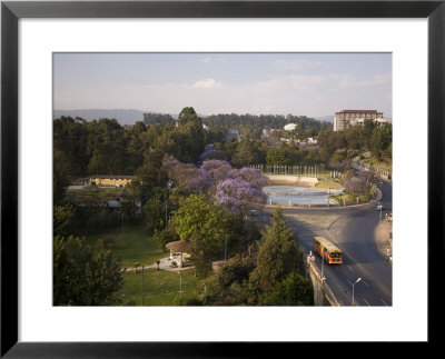 Elevated View Looking Towards The Hilton Hotel, Addis Ababa, Ethiopia, Africa by Gavin Hellier Pricing Limited Edition Print image