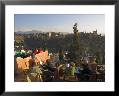 Looking Across To The Alhambra, Unesco World Heritage Site, Granada, Andalucia, Spain by Charles Bowman Pricing Limited Edition Print image