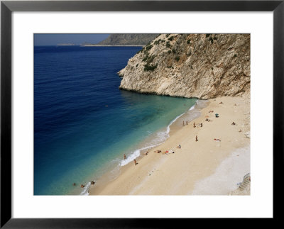 Kaputas Beach, Between Kalkan And Kas, Anatolia, Turkey, Eurasia by Michael Short Pricing Limited Edition Print image