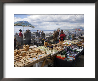 Craft Market At Lake Baikal, Listvyanka, Siberia, Russia by Andrew Mcconnell Pricing Limited Edition Print image