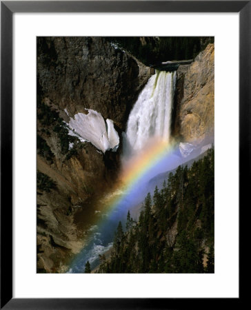 Rainbow Over Lower Falls, Yellowstone National Park, Wyoming, Usa by Stephen Saks Pricing Limited Edition Print image