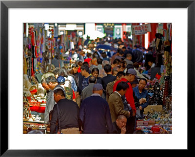 Sunday Market Crowds, Beijing, China by Ray Laskowitz Pricing Limited Edition Print image