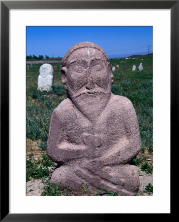 Ancient Stone Sculpture Near Burana Tower, Kyrgyzstan by Martin Moos Pricing Limited Edition Print image