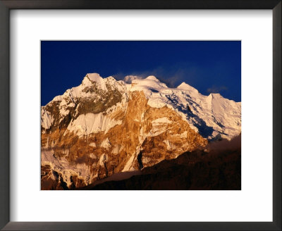 Evening Light On Annapurna I From Poon Hill On Annapurna Trek, Gandaki, Nepal by Gareth Mccormack Pricing Limited Edition Print image