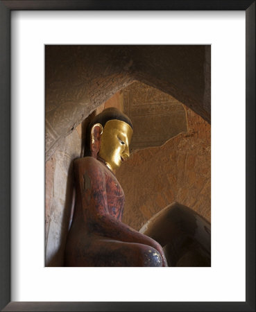 Buddha Image And Frescoes From The Konbaung Period, Old Bagan, Myanmar by Jane Sweeney Pricing Limited Edition Print image