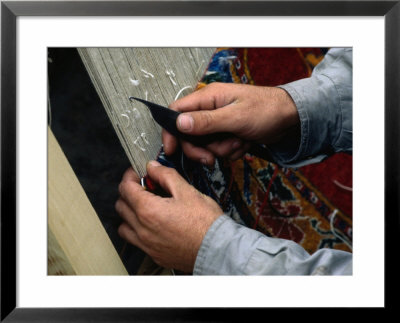 Weaving Of Carpet In Bazaar Shiraz, Fars, Iran by Phil Weymouth Pricing Limited Edition Print image