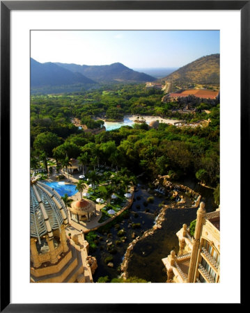 View Over Sun City Complex From King Tower, Palace Of Lost City Hotel, Nw Province, South Africa by Roger De La Harpe Pricing Limited Edition Print image