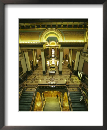 A Staircase Inside The Iowa State Capitol Which Was Constructed Between 1871 And 1886 by Joel Sartore Pricing Limited Edition Print image