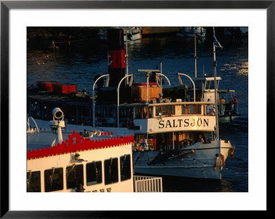 Tour Boats In Harbour, Stockholm, Sweden by Jon Davison Pricing Limited Edition Print image