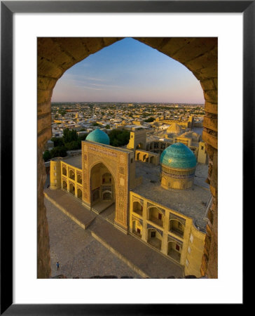 Mir-I-Arab Madrassah From Kalon Minaret, Bukhara, Uzbekistan by Michele Falzone Pricing Limited Edition Print image