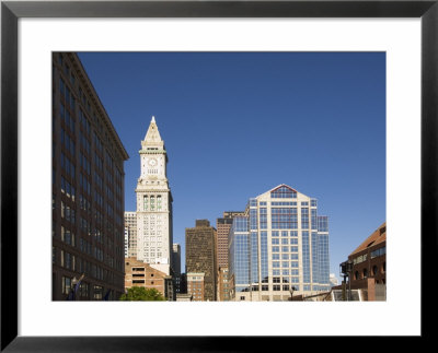 Custom House And Buildings In The Financial District, Boston, Massachusetts, Usa by Amanda Hall Pricing Limited Edition Print image