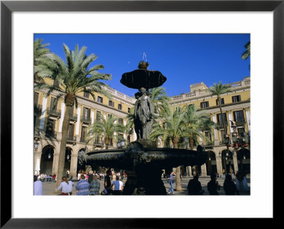 Placa Reial, Barcelona, Catalunya (Catalonia) (Cataluna), Spain, Europe by Gavin Hellier Pricing Limited Edition Print image