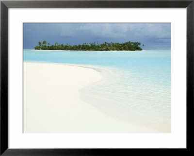 One Foot Island, Paradise Beach, Aitutaki, Cook Islands, South Pacific by D H Webster Pricing Limited Edition Print image