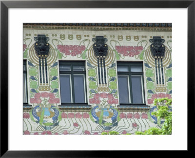 Detail Of House Decoration, Secessionist, Otto Wagner, Wienzele Street, Vienna, Austria by Adam Woolfitt Pricing Limited Edition Print image