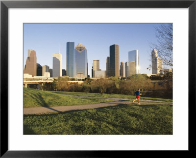 City Skyline, Houston, Texas, Usa by Charles Bowman Pricing Limited Edition Print image