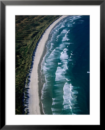 Aerial View Of Victory Beach, New Zealand by David Wall Pricing Limited Edition Print image