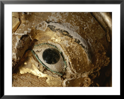 Close View Of The Eye Of A Gilded Mummy by Kenneth Garrett Pricing Limited Edition Print image