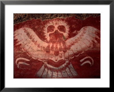 Mural From Tetitla, Eagle, Teotihuacan, Mexico by Kenneth Garrett Pricing Limited Edition Print image