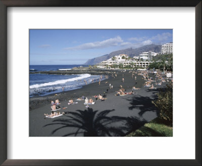 Beach, Playa De La Arena, Tenerife, Canary Islands, Spain, Atlantic, Europe by Roy Rainford Pricing Limited Edition Print image
