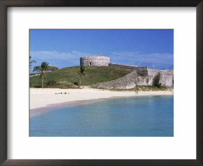 St. Catherine Fort And Beach, Bermuda, Atlantic, Central America by G Richardson Pricing Limited Edition Print image