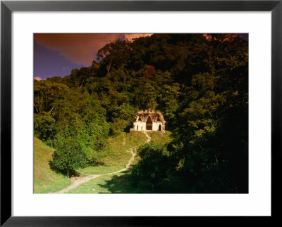 Mayan Building Surrounded By Jungle, Palenque, Chiapas, Mexico by Jon Davison Pricing Limited Edition Print image