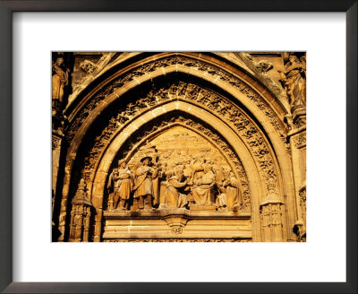 Renaissance Tympanum At Gothic Los Palos Portal Of Cathedral, Sevilla, Andalucia, Spain by Witold Skrypczak Pricing Limited Edition Print image