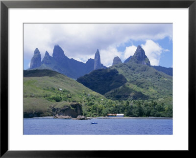 View Across Sea To Island, Fatu Hiva, Marquesas Islands, French Polynesia, South Pacific Islands by Sybil Sassoon Pricing Limited Edition Print image