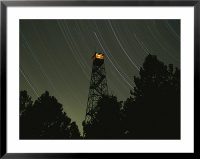 Star Trails Above The Summit Ridge Fire Tower, Built In 1942 by Bobby Model Pricing Limited Edition Print image