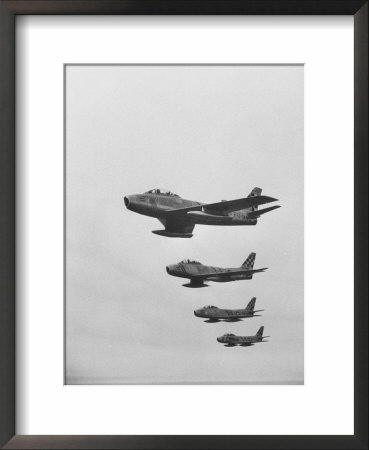 Fifth Air Force In Korea, F-86 Jets In Flight by Michael Rougier Pricing Limited Edition Print image