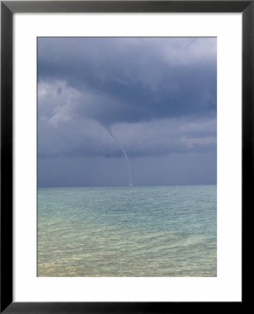 Kefalonia, Waterspout Under Thunder Clouds, Off The Beach At Skala by Ian West Pricing Limited Edition Print image