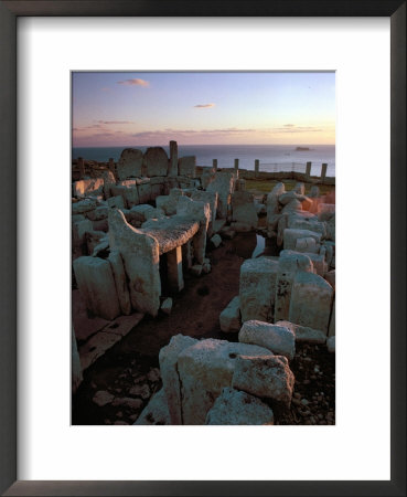 Hagar Qim Temple, Unesco World Heritage Site, Island Of Malta, Mediterranean by Adam Woolfitt Pricing Limited Edition Print image