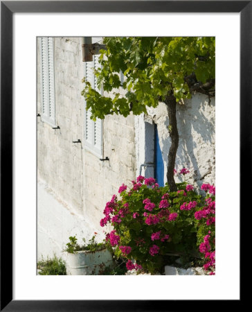 Hillside Vacation Villa Detail, Assos, Kefalonia, Ionian Islands, Greece by Walter Bibikow Pricing Limited Edition Print image