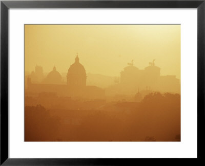 City Under Morning Fog, Seen From The Janiculum Hill, Rome, Lazio, Italy by Ken Gillham Pricing Limited Edition Print image