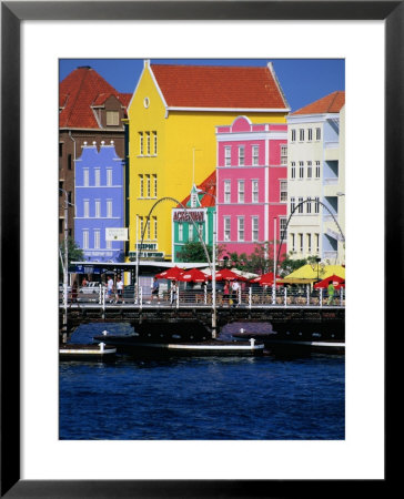 Colourful Waterfront Buildings, Willemstad, Netherlands Antilles by Jerry Alexander Pricing Limited Edition Print image