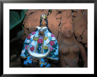 Oaxaca's Patron Saint, The Virgin Of Solitude In Clay, Mexico by Judith Haden Pricing Limited Edition Print image