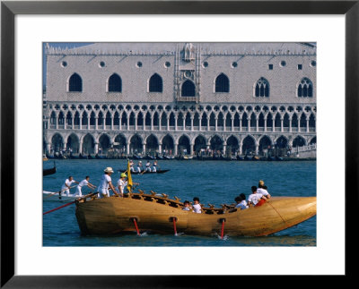 Shoe-Shaped Boat At Start Of Vogalonga Rowing Marathon, Venice, Veneto, Italy by Roberto Gerometta Pricing Limited Edition Print image
