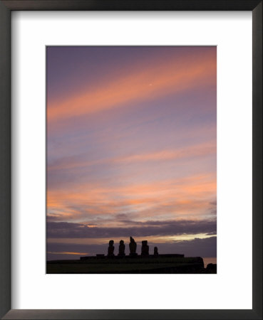 Ahu Vai Uri, Tahai Ceremonial Site, Unesco World Heritage Site, Easter Island (Rapa Nui), Chile by Michael Snell Pricing Limited Edition Print image
