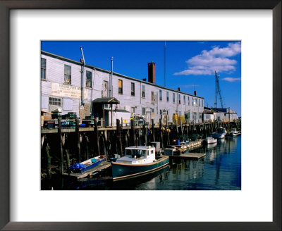 Old Port Exchange Area, Fishing Docks, Portland, Maine by John Elk Iii Pricing Limited Edition Print image