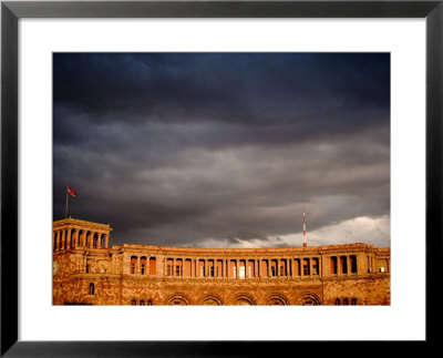 Storm Clouds Over Ministry Of Finance And Economy Building, Yerevan, Armenia by Stephane Victor Pricing Limited Edition Print image