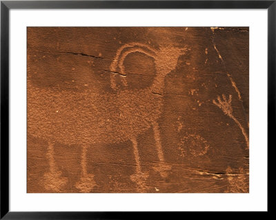 Prehistoric Petroglyph Rock Art At Dinosaur National Monument, Utah, Usa by Dennis Flaherty Pricing Limited Edition Print image