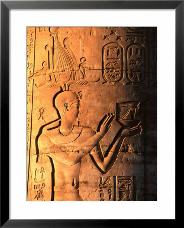 Relief At Temple Built In 1St Century Bc, Kom Ombo, Egypt by John Elk Iii Pricing Limited Edition Print image