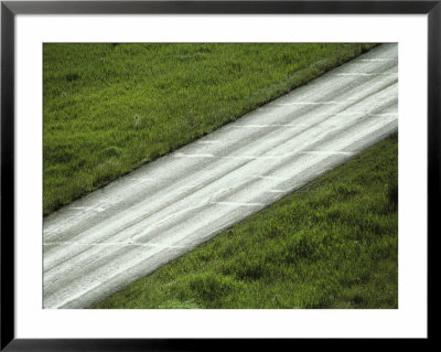 Aerial View Of A Road In The Lamar Valley At Springtime by Raymond Gehman Pricing Limited Edition Print image