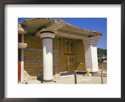 Palace Ruins With Mural Paintings, Minoan Archaeological Site Of Knossos, Greece by Marco Simoni Pricing Limited Edition Print image