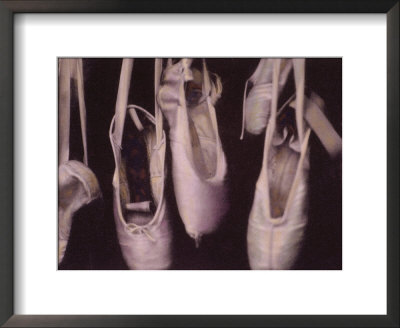 Worn Ballet Shoes Hanging In A Window by Jim Kelly Pricing Limited Edition Print image