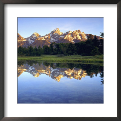 Grand Teton Mountains Reflecting In The Snake River At Sunrise, Grand Teton National Park, Wyoming by Christopher Talbot Frank Pricing Limited Edition Print image