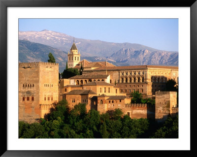 Alhambra From Albaicin, Granada, Andalucia, Spain by John Elk Iii Pricing Limited Edition Print image