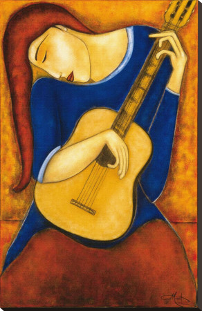 Vera A La Guitare by Guy Mourand Pricing Limited Edition Print image
