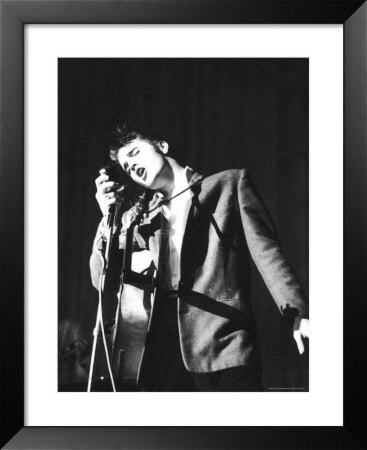 Elvis Presley Performing At Mike by Robert W. Kelley Pricing Limited Edition Print image