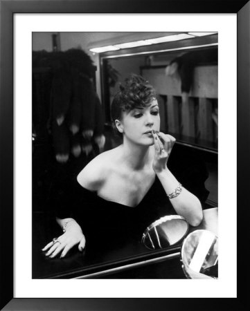 Famous Stripper And Burlesque Star Gypsy Rose Lee Before Radio Broadcast At Studio by Alfred Eisenstaedt Pricing Limited Edition Print image